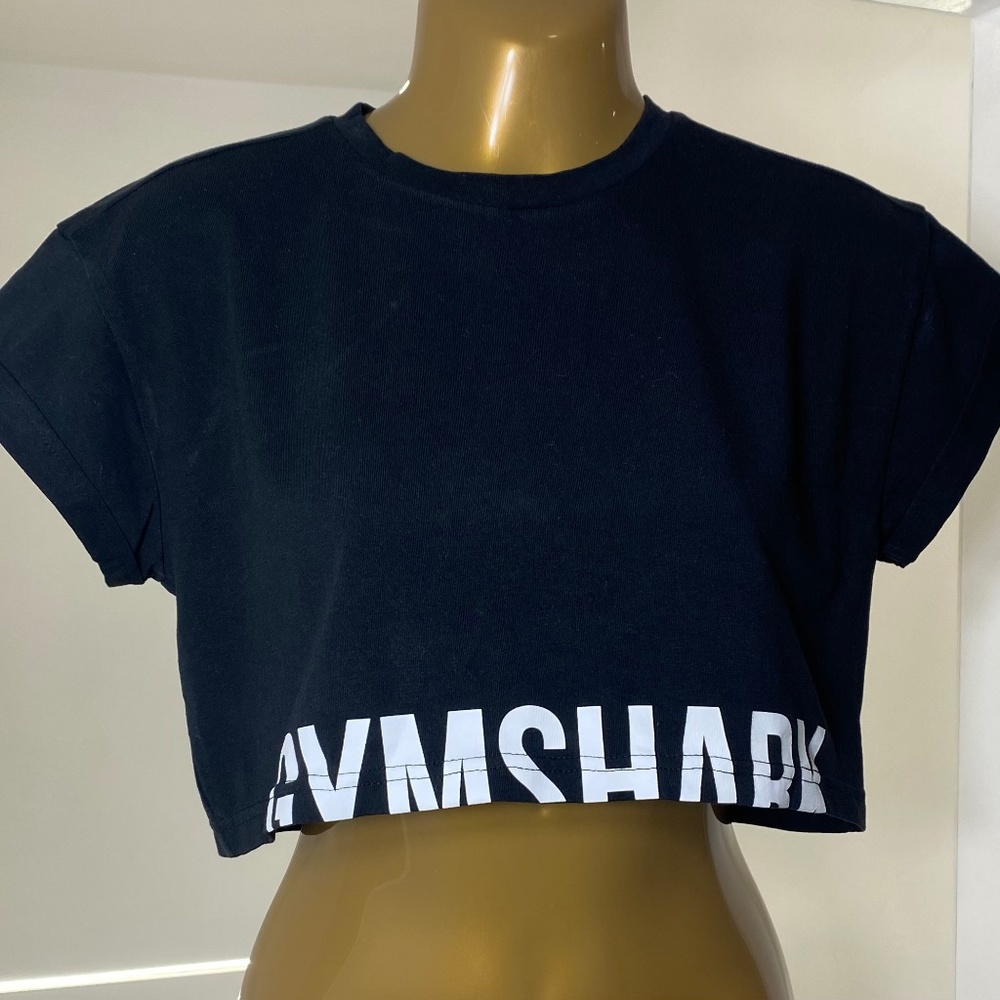 Gymshark Cropped Top Black Size XS